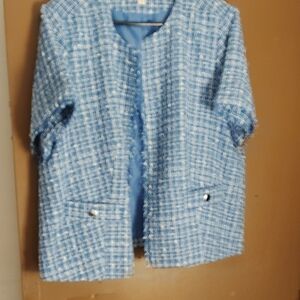 Cato Light Blue Tweed Blazer